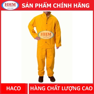 Bộ quần áo mưa Haco màu vàng