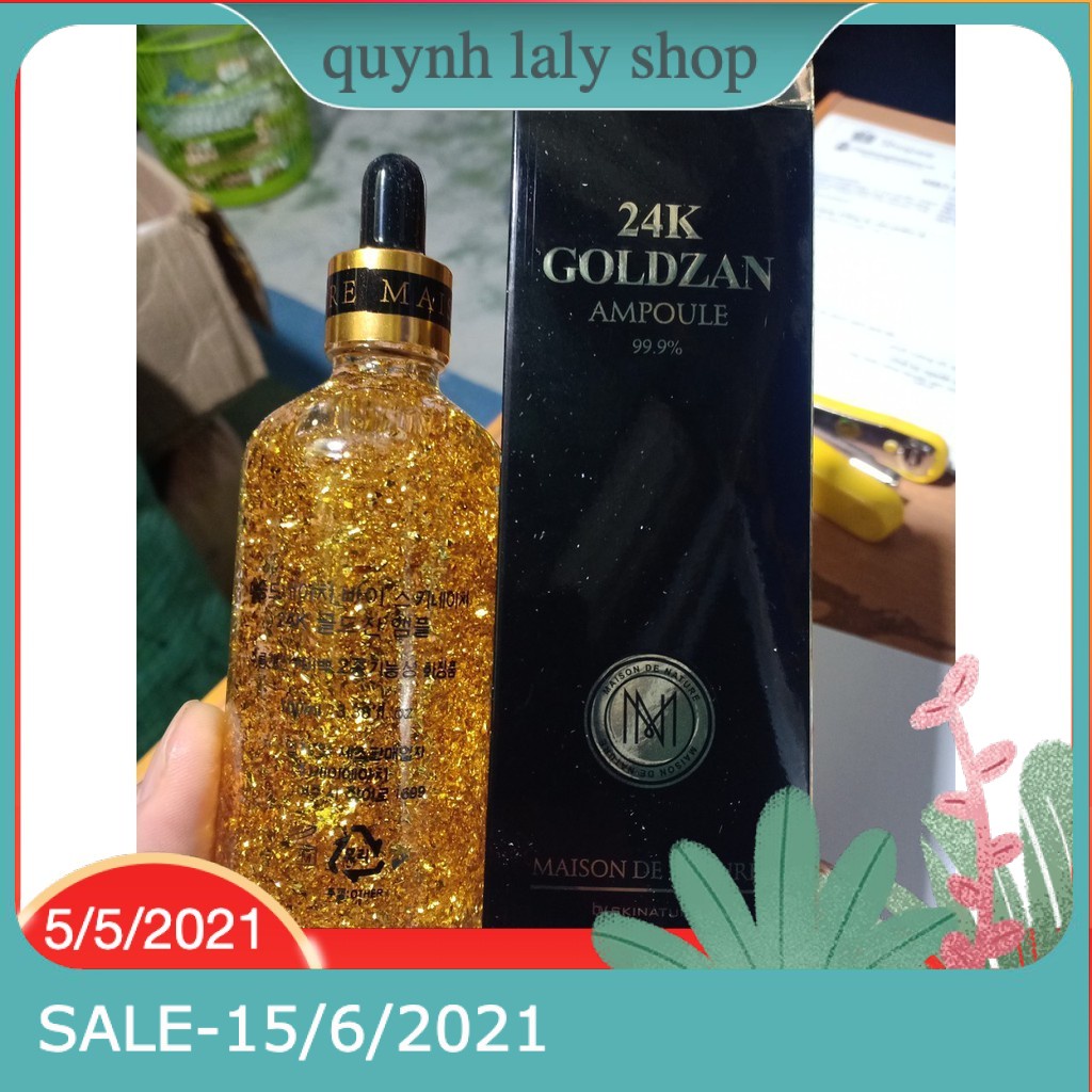 [ giá sỉ ]Serum dưỡng da 24k Goldzan ( chuẩn , mầu đậm)