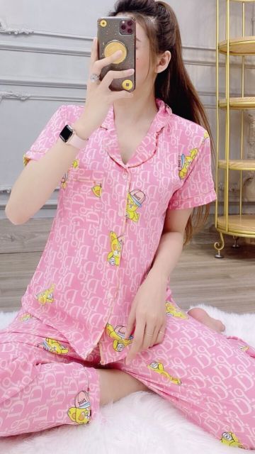 Đồ bộ nữ vải lụa (pijama quần dài) | BigBuy360 - bigbuy360.vn