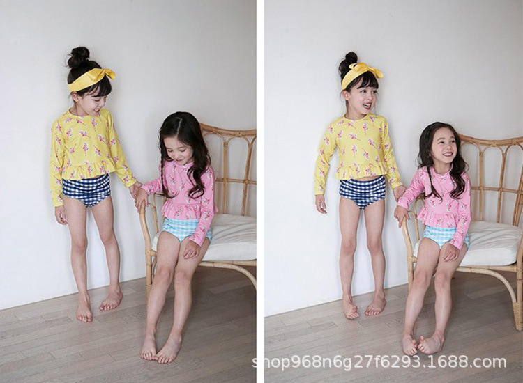 Set Đồ Tắm Họa Tiết Ca Rô Xinh Xắn Dành Cho Bé Gái | BigBuy360 - bigbuy360.vn