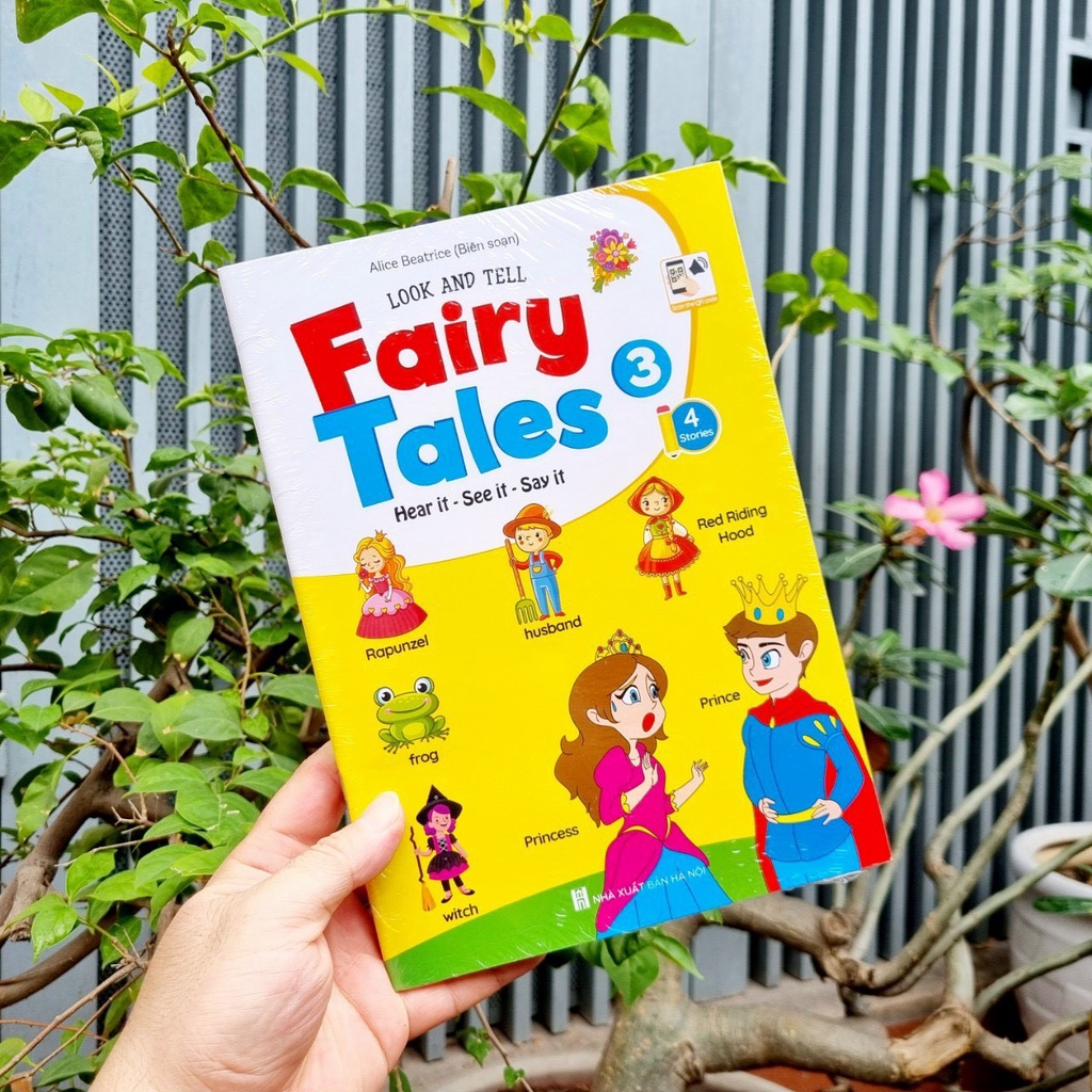 Sách Look and Tell fairy tales Truyện tranh tư duy Tiếng Anh 1 2 3 4 cho bé