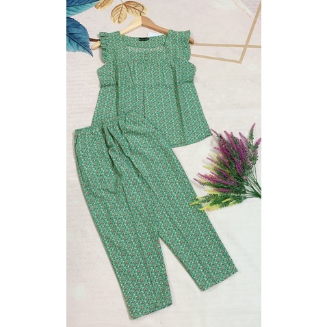 Đồ bộ nữ tay cánh tiên 💞FREESHIP💞 quần 9 tấc vải lụa mềm, mịn, mặc mát hợp thời trang.