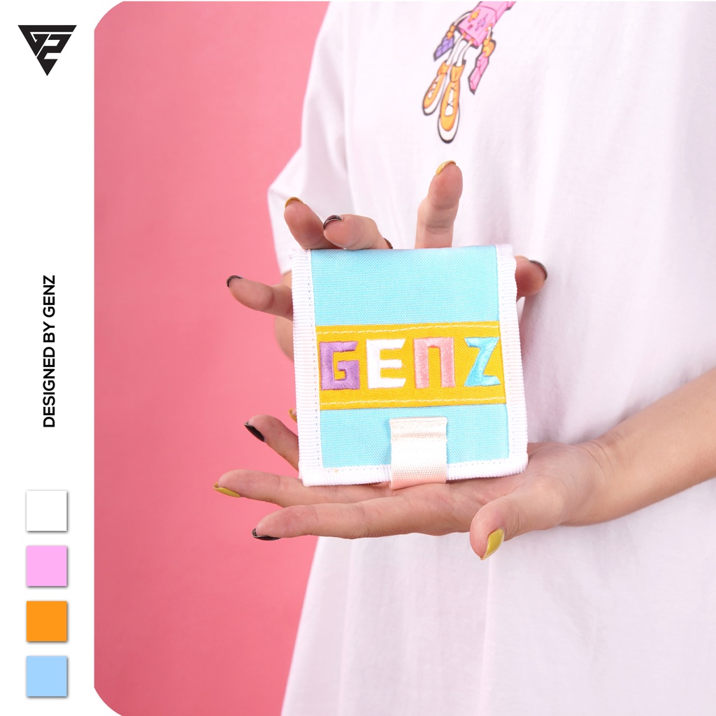 Ví cầm tay nữ nam ulzzang GENZ ví unisex tone màu pastel trẻ trung