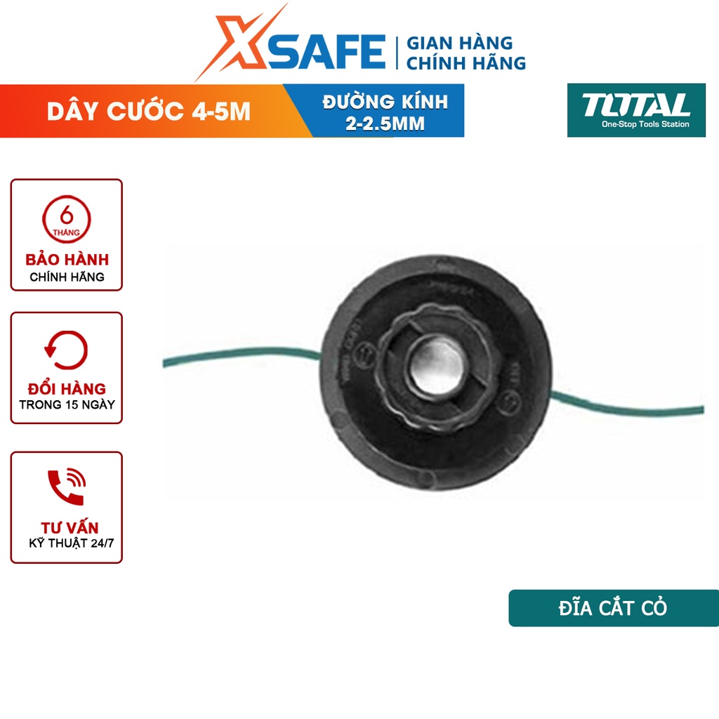 Đĩa cắt cỏ bằng cước TOTAL Phụ kiện gắn với máy cắt cỏ dùng xăng TOTAL model TP425381|TP445441 - [XSAFE]