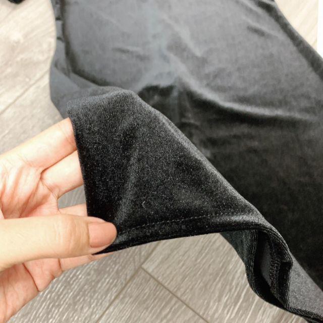 Đầm body BlaPink thiết kế chất nhung đen cổ vuông,form chuẩn đẹp | BigBuy360 - bigbuy360.vn