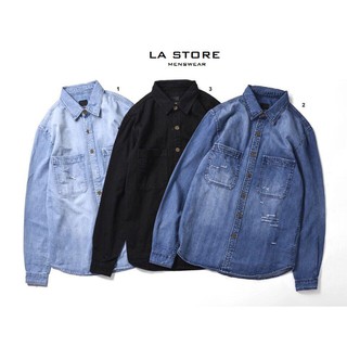 Áo khoác/Sơmi denim đen