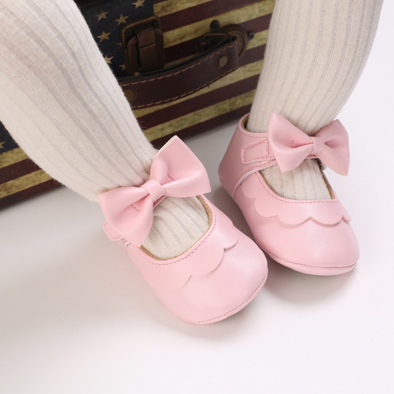 Giày Búp Bê Phối Nơ Dễ Thương Cho Bé Gái