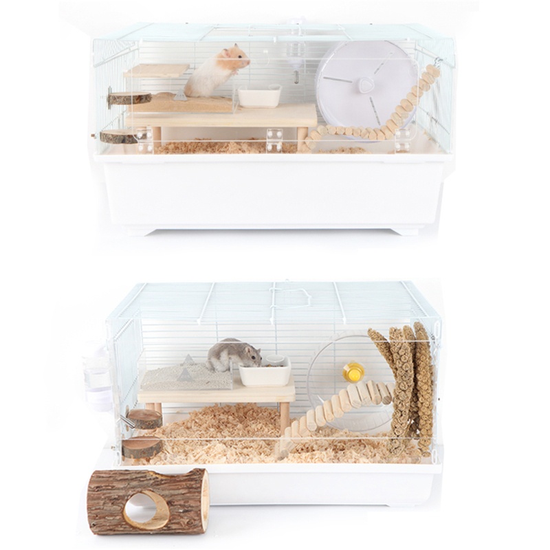 Bệ Đứng Bằng Gỗ Tự Nhiên Kèm Trục Cho Lồng Nuôi Chuột Hamster