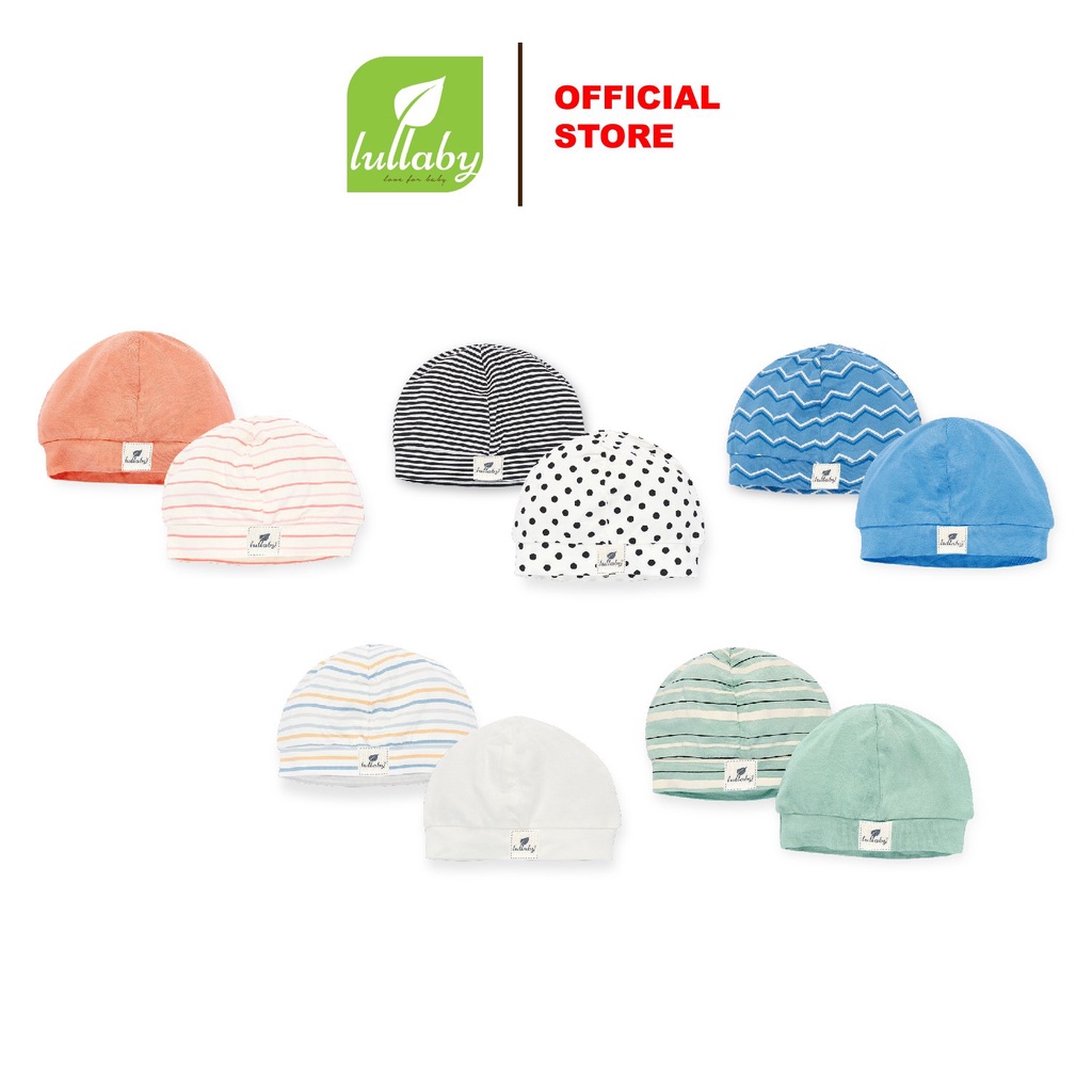 LULLABY - Set mũ nồi 2 chiếc NH405M ( Size sơ sinh 3M)