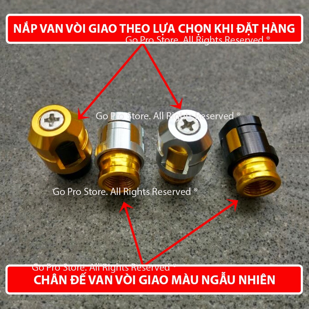 Bộ 02 Nắp Van Vòi Nhôm CNC 2 Tầng V5