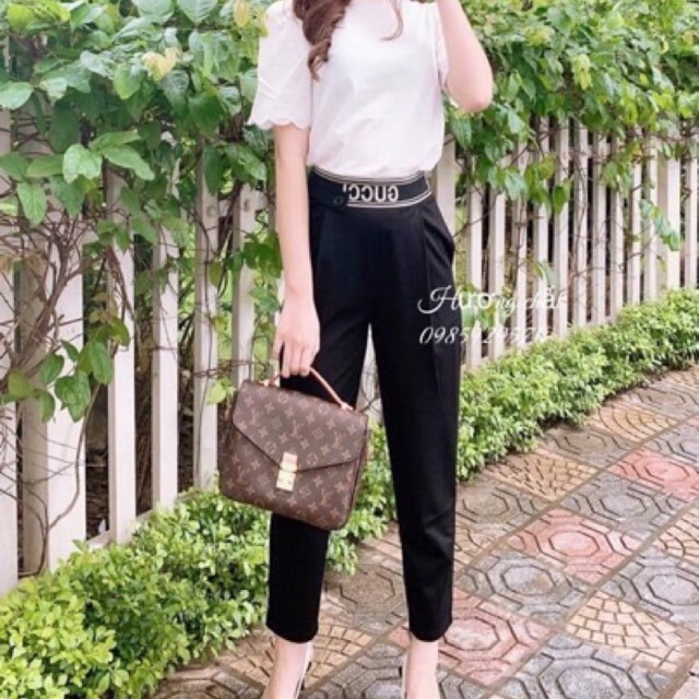 QUẦN BOM UMI CẠP CHỮ - QUẦN BAGGY CÔNG SỞ CẠP CHỮ SIÊU HOT