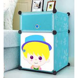 Tủ nhựa ghép 2 ô
