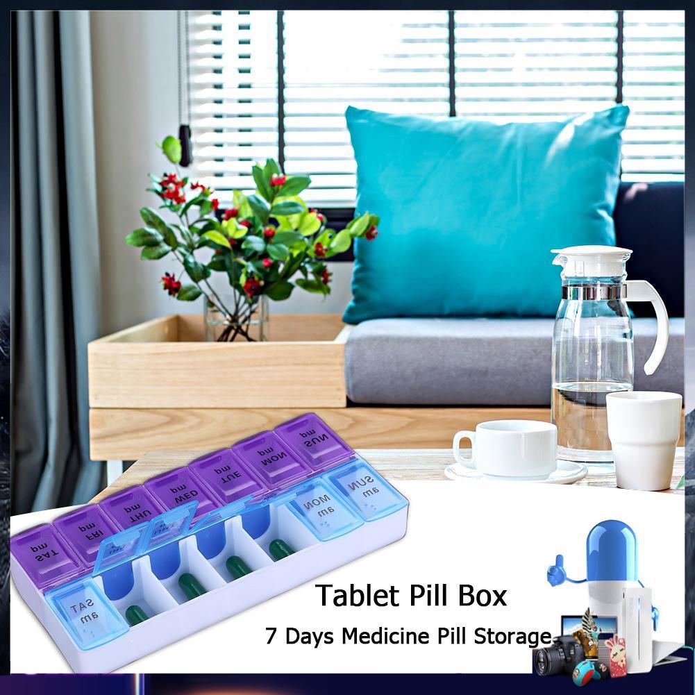 Hộp đựng thuốc 14 ngăn sắp xếp theo ngày