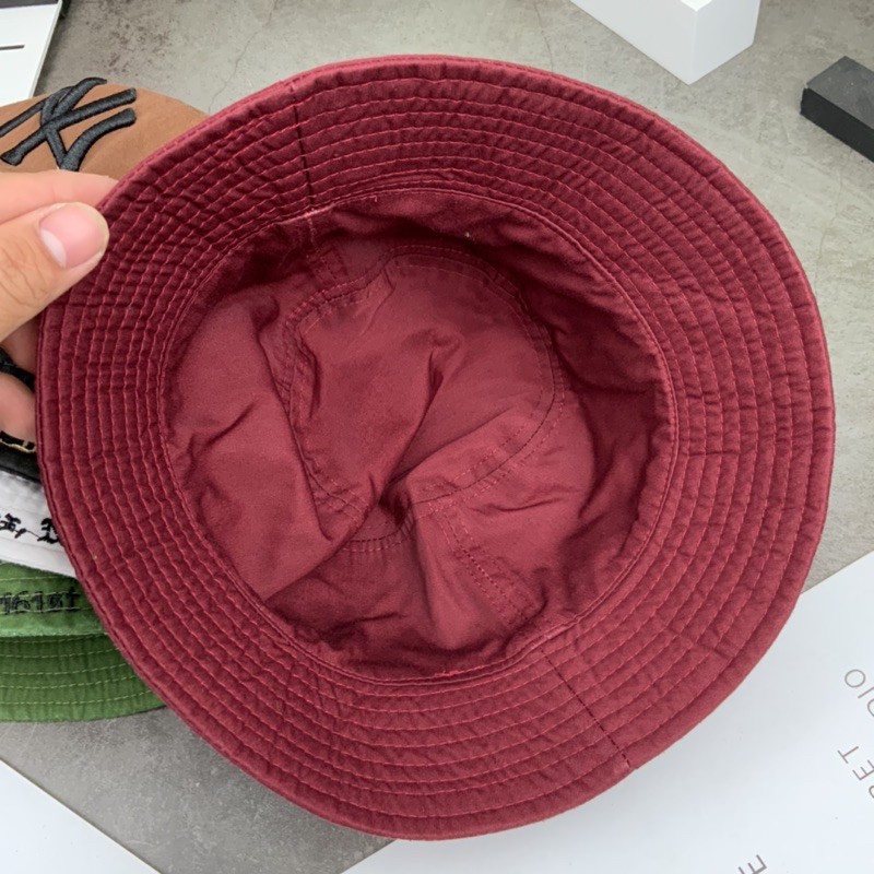 Nón Bucket Cụp Xụp Thêu Chữ Thời Trang Nam Nữ