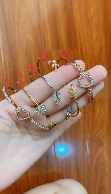 VÒNG ĐEO TAY 💖FREESHIP📛 [GIÁ SỈ] MẠ VÀNG TRÁI TIM CỰC ĐẸP