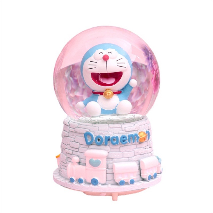 Quả Cầu Tuyết DORAEMON,Có Nhạc Và Đèn Phát Sáng Xinh Xắn