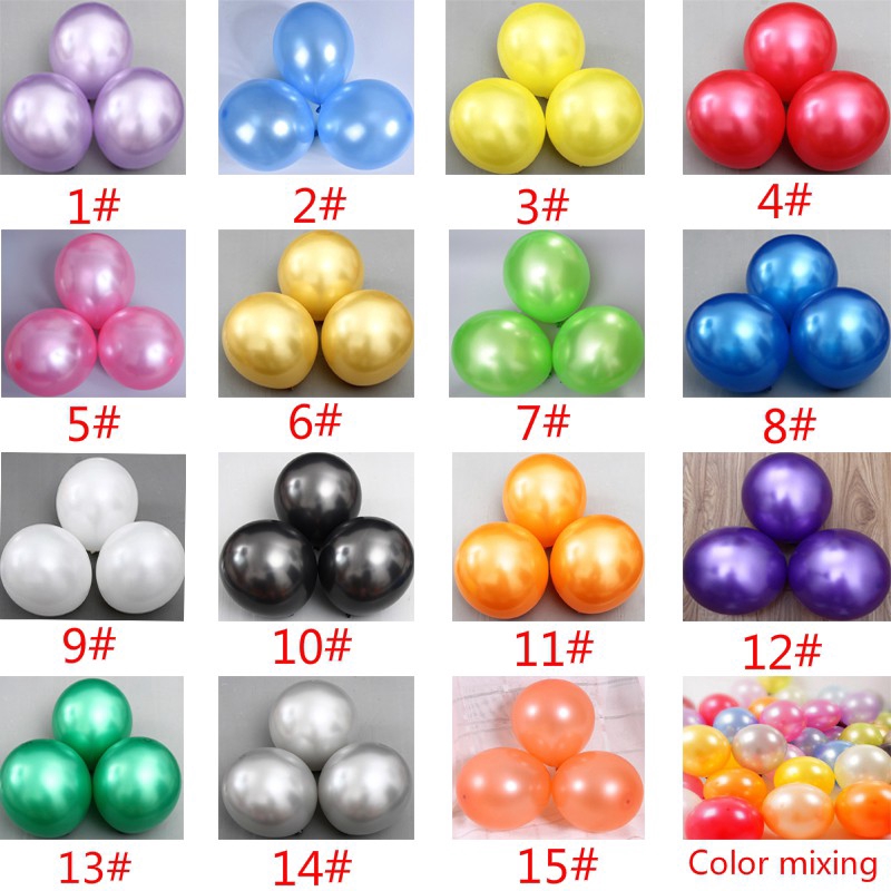 Set 50 Bong Bóng 12 inch Trang Trí Tiệc