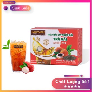 Trà Vải hạt Chia hòa tan Dakmark 200g