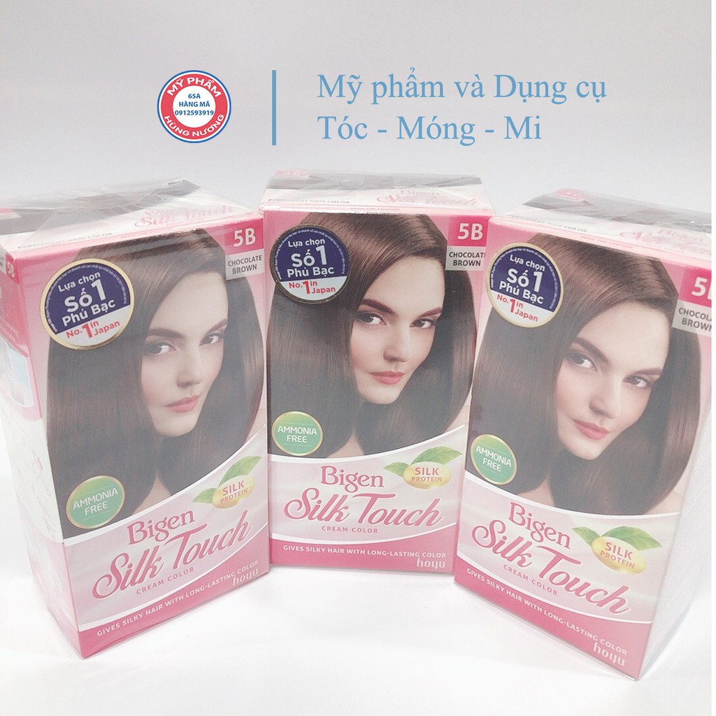 Thuốc nhuộm tóc Bigen Silk phủ bạc