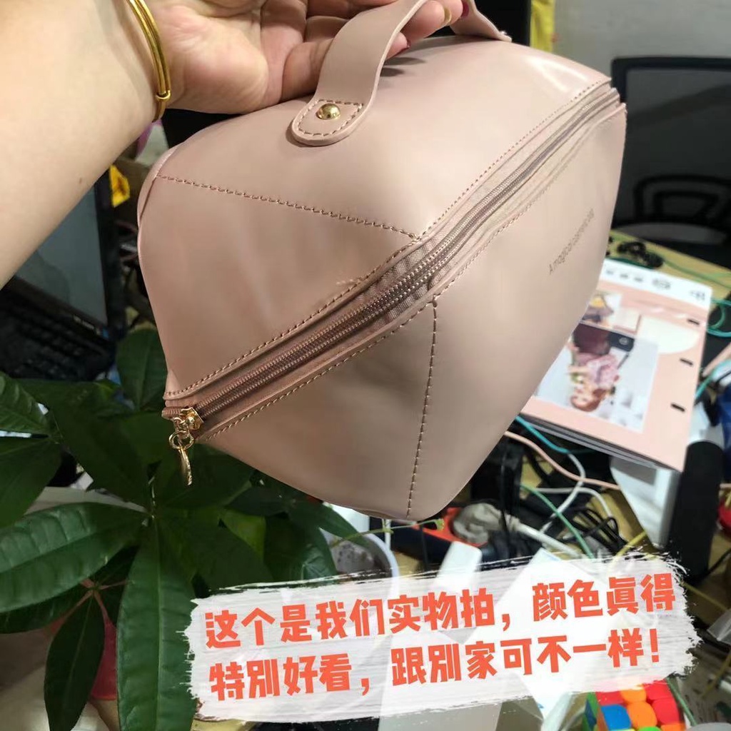 [Giao Hàng Nhanh] Túi Đựng Mỹ Phẩm Sức Chứa Lớn Đơn Giản Di Động Đi Du Lịch Cao Cấp Có Thể Giặt Rửa Cho Nữ