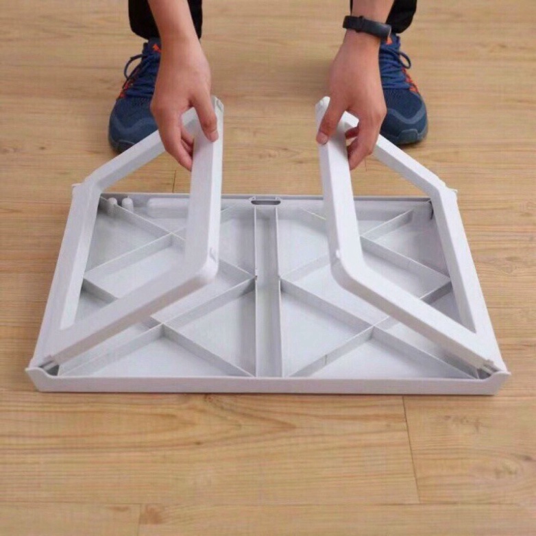 bàn học gấp gọn nhựa Việt Nhật, bàn gấp chân gọn gàng có khe cắm bút