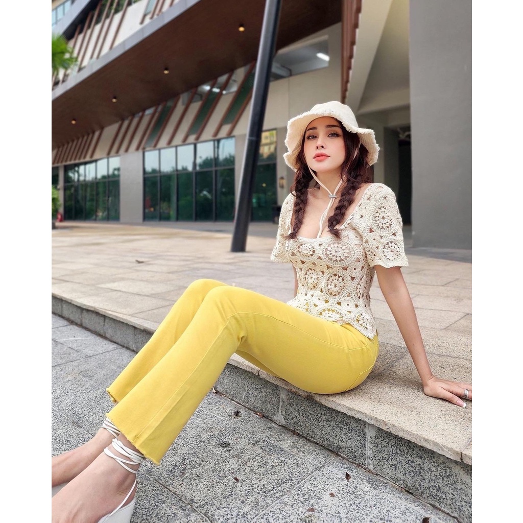 ÁO REN TAY NGẮN - QA01380