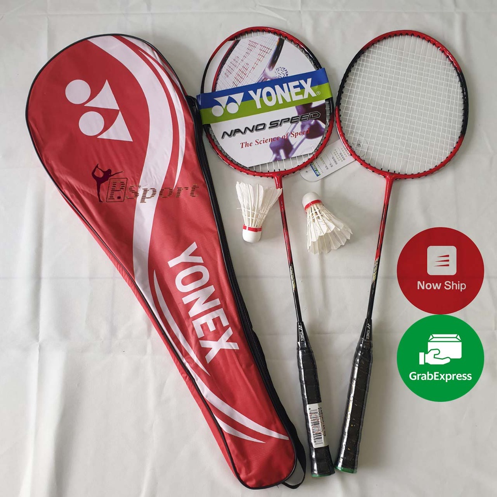 Bộ Vợt Cầu Lông Yonex Cặp Vợt Cầu Lông tặng 2 quả cầu