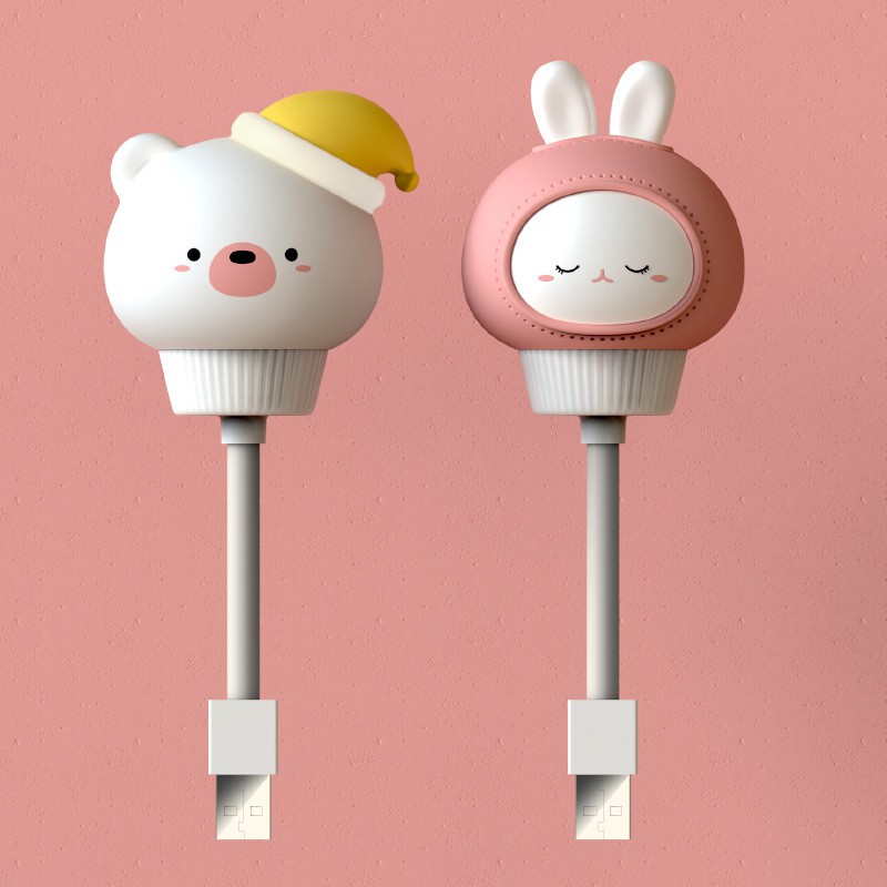 Đèn ngủ đầu cắm USB  Hẹn giờ điều khiển từ xa  3 cấp độ sáng  Đèn ngủ phòng ngủ trẻ em