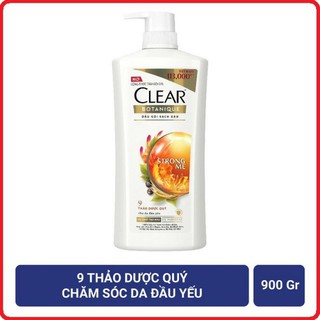 Dầu Gội sạch gàu Clear Botanique 9 loại thảo dược quý 900g