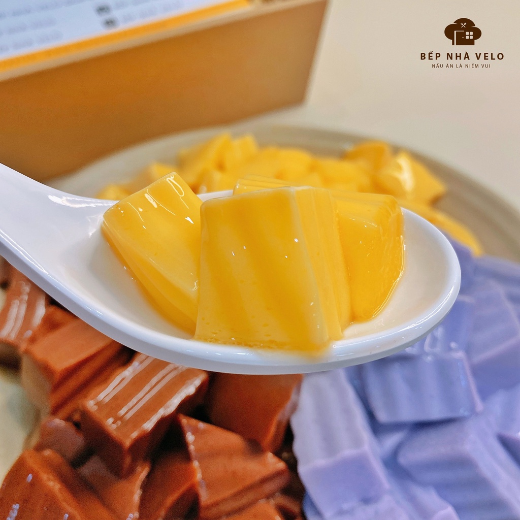 Set Làm Pudding Trứng, Socola, Khoai Môn Đài Loan - Bếp Nhà VeLo