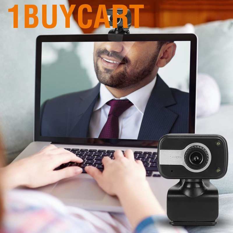 1buycart 12MP Webcam USB Rotatable Auto Focusing Camera Microphone for PC Laptop Desktop