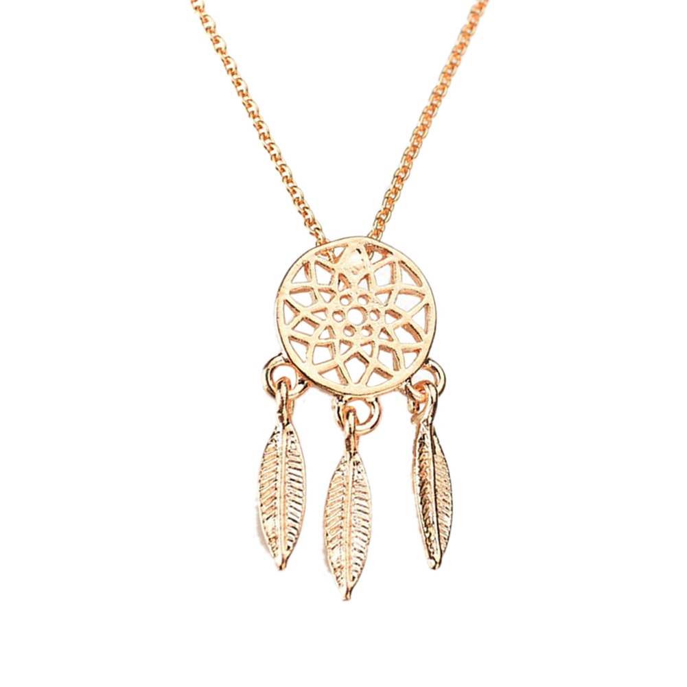 Thời Trang Vòng cổ Thép Không Gỉ Mặt Hình Dream Catcher Độc Đáo