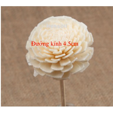 [HOA TO 4.5cm] Một bộ 2 que &amp; 2 hoa khuếch tán tinh dầu, dùng để cắm vào các lọ tinh dầu nước hoa khuếch tán.