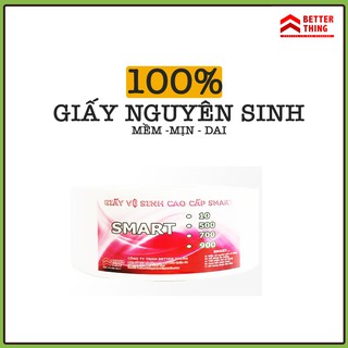 Giấy Vệ Sinh Cuộn Lớn 2 lớp 500 Gram - Giấy Cuộn Lớn SMART - BETTERTHING -100% bột giấy nguyên sinh