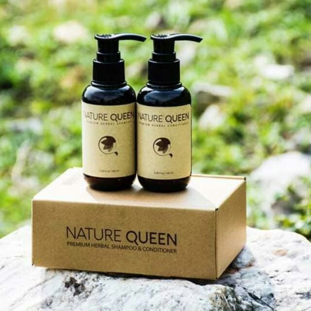 bộ dầu gội xả nature queen