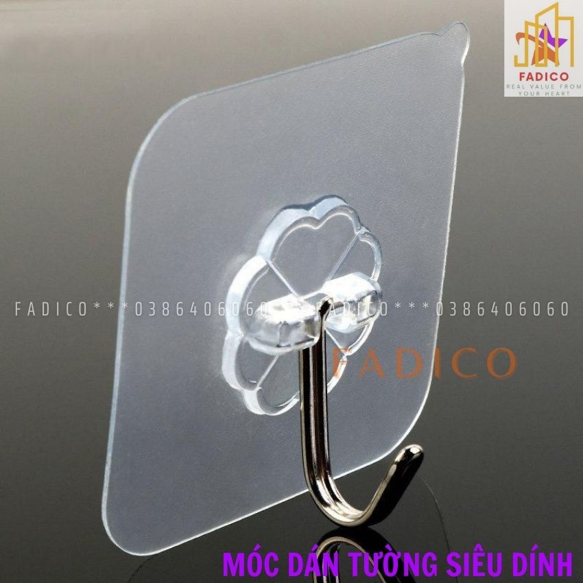 Móc dán tường siêu dính,móc dính tường chịu lực tốt tiện dụng trong nhà-fadico