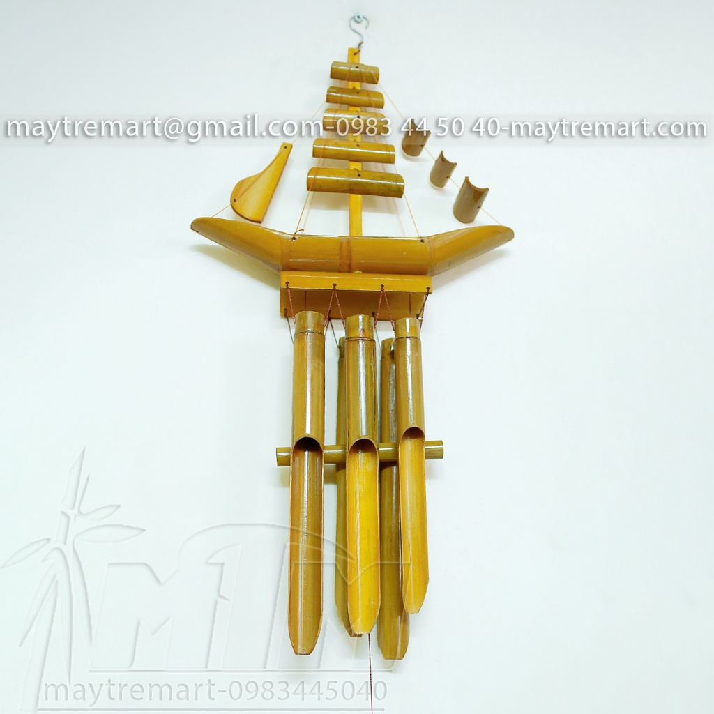 Chuông gió tre, chuông gió trúc (hình thuyền lớn)