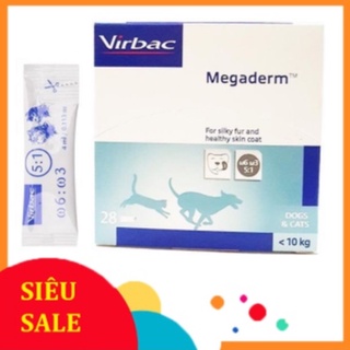 Dầu cá O3 Gold và Virbac Megaderm Gel Dưỡng Da Khoẻ & Mượt Lông Chó Mèo