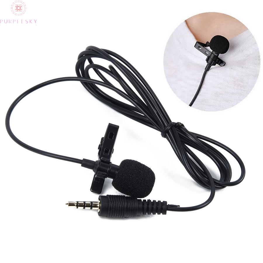 Microphone dạng kẹp gắn cổ áo thích hợp cho điện thoại iPhone