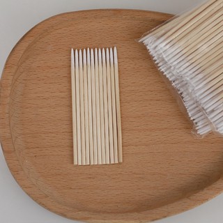 Tăm bông gỗ chà mực(7cm/100 que)