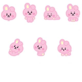KPOP BTS BT21 Nhãn dán hình chú chó siêu dễ thương trang trí nhật kí/scrapbook độc đáo