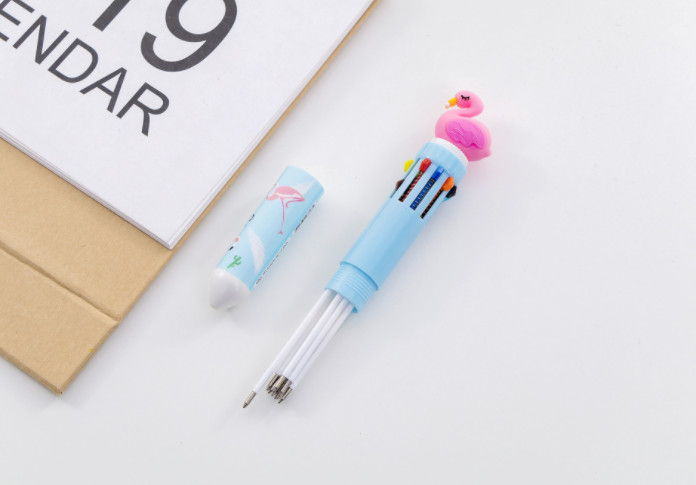 Bút Bi Nước Đủ Màu - Bút 10 Ngòi Cho Học Sinh