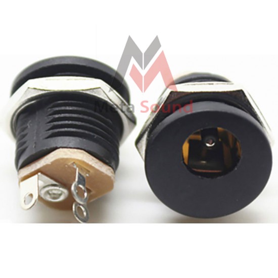 Meta sound: Jack sặc nguồn DC bằng kim loại ,cổng DC nhựa chuẩn 5.5 x 2.1mm