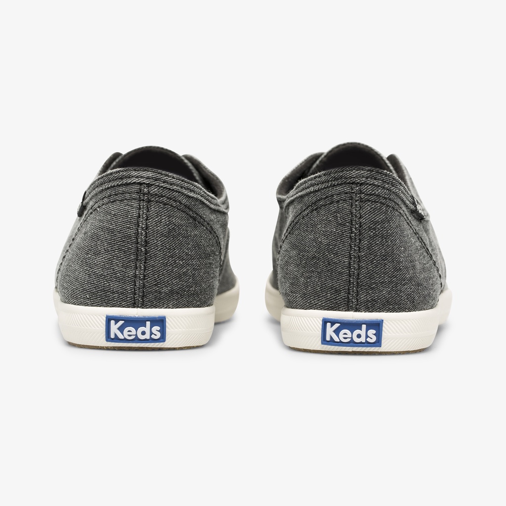 Giày Keds Nữ - Chillax Washed ORG Core Twill Charcoal - KD064815