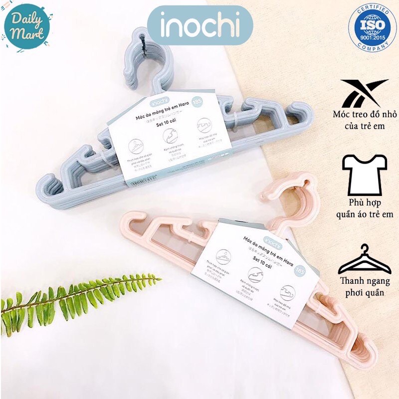 Set 10 móc áo trẻ em Inochi