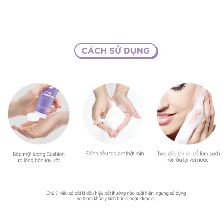 Sữa rửa mặt tạo bọt dưỡng ẩm da Cathy Doll Hya Cushion Facial Foam Cleanser 120ml