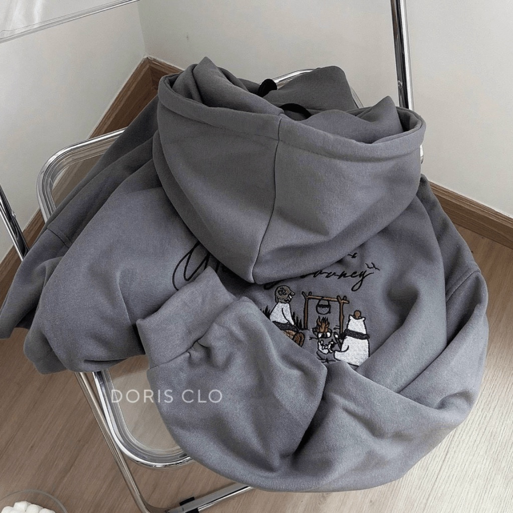 (MẪU MỚI) ÁO KHOÁC HOODIE NAM NỮ  HỌA TIẾT SIÊU CUTE HẠT ME SHOP VALENTINA