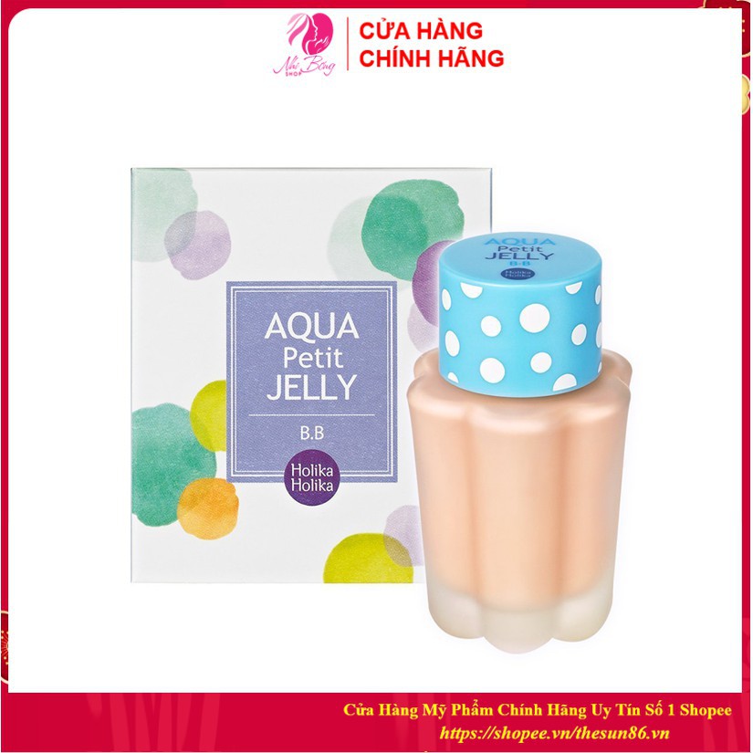 [Hàng Auth Hãng] Kem Nền Dạng Thạch Holika Aqua Petit Jelly BB Cream kiềm dầu tốt và che phủ hoàn hảo Hàn Quốc 40ml