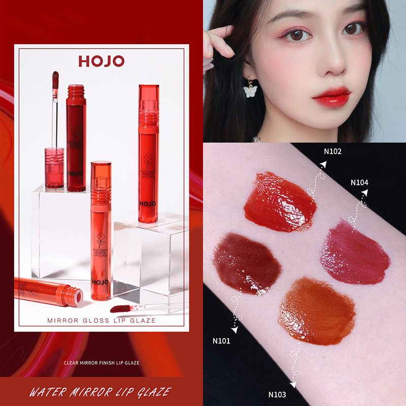 (Hàng Mới Về) Son Kem Hiệu Ứng Gương Mịn Màng Thương Hiệu Hojo