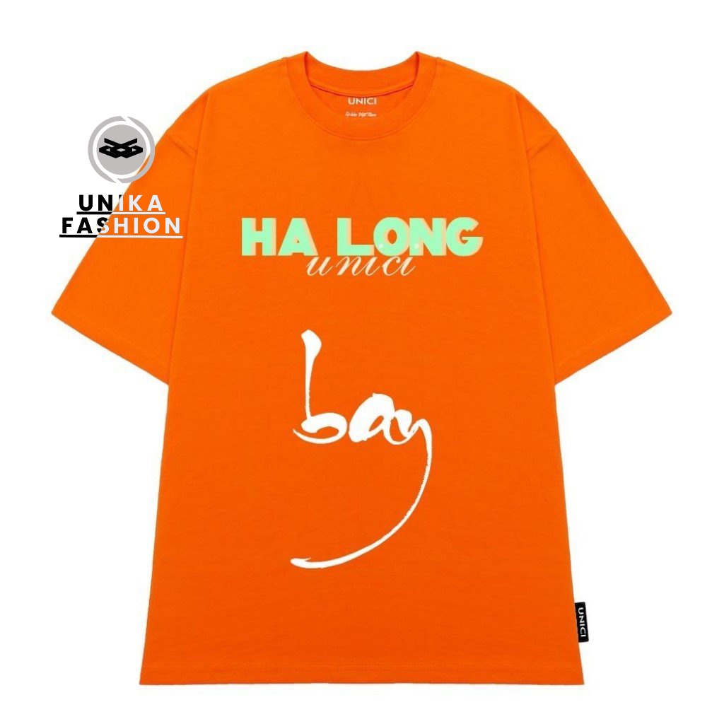 Áo thun UNIKA HẠ LONG BAY tay lỡ form rộng phong cách unisex Hàn Quốc UNC01